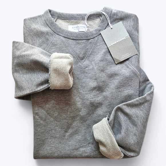Everlane Tops - Everlane The Classic French Terry Crewneck Sweatshirt Heather Gray XXS‎